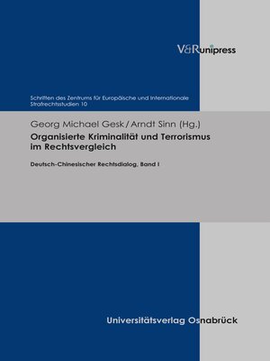 cover image of Organisierte Kriminalität und Terrorismus im Rechtsvergleich